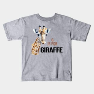 G is for Giraffe Kids T-Shirt